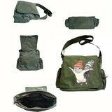 Flying Squirrel Nirvana Print Canvas Shoulder Bag Crossbody Messenger Bag
