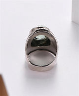 Portal Key to the Fae Realms S925 Sterling Silver Rings Green Crystal Morganite