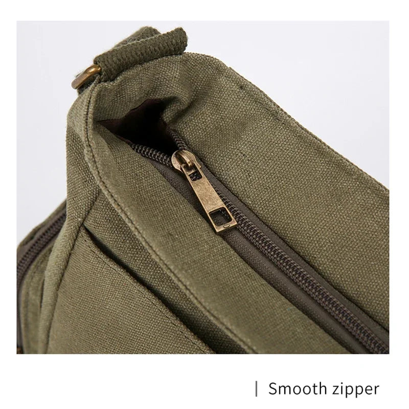 Dragonfly Print Canvas Shoulder Bag Crossbody Messenger Bag