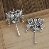 Mexican Love Bird Drop Earrings