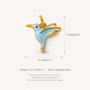 Enamel Bird Pendant Charms Necklace Bracelet DIY Jewellery Making Findings