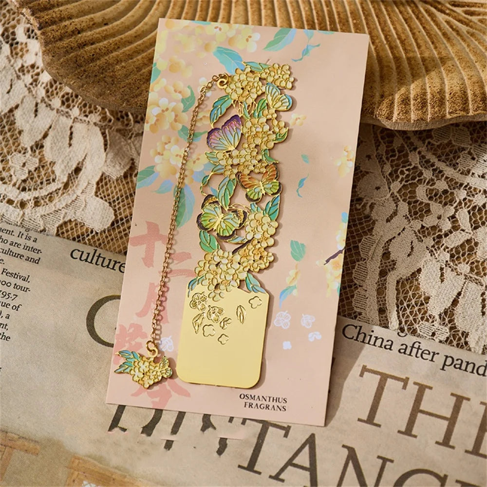 Metal Flower Bookmarks