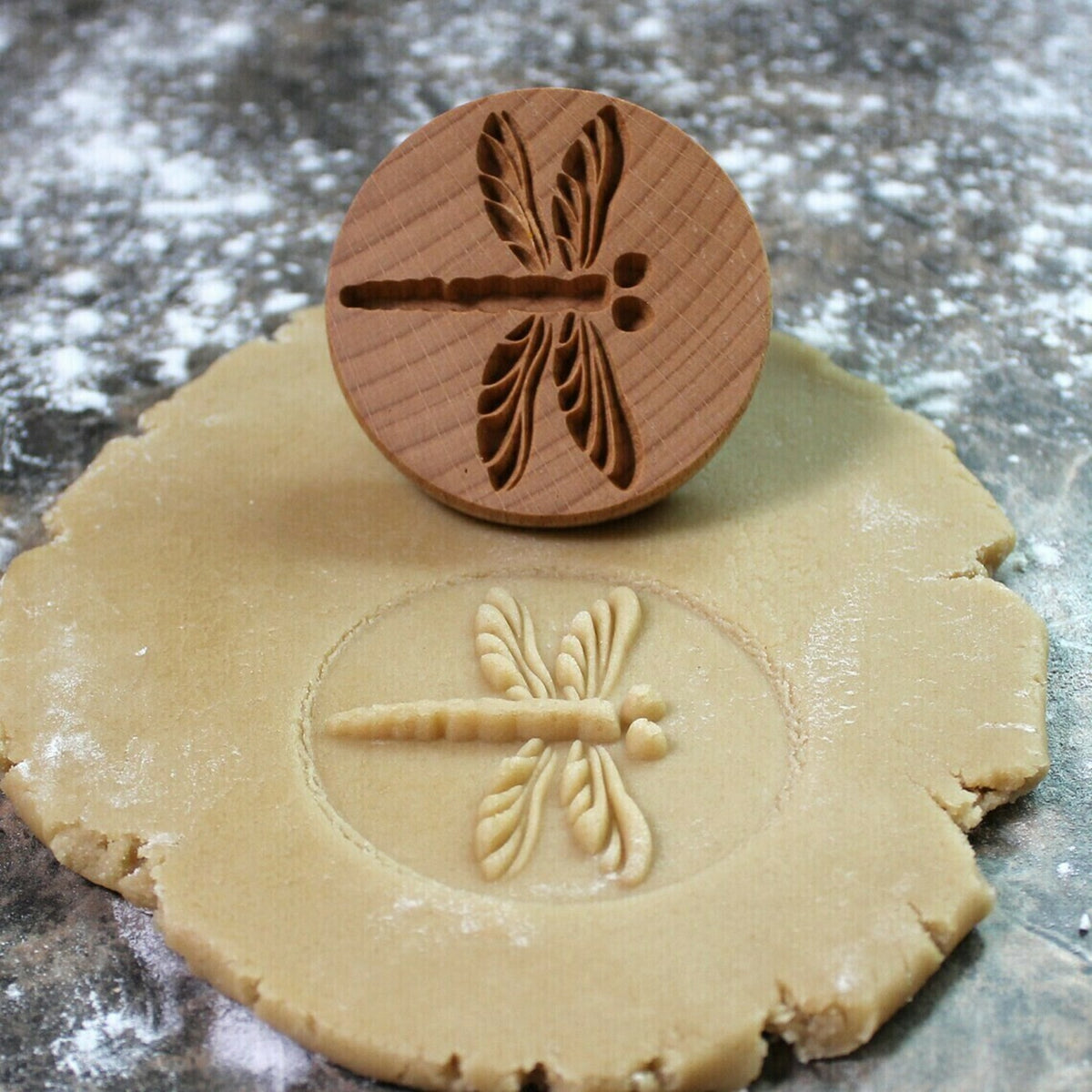 Wooden Cookie Stamp Press Moulds