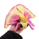 Cute Luna Moth and Rosy Maple Moth Plush Toys Soft Stuffed Animal Plushie for Insect Lovers Gift Idea
