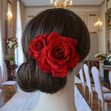 Large Flower Hair Clips Rose Fascinators