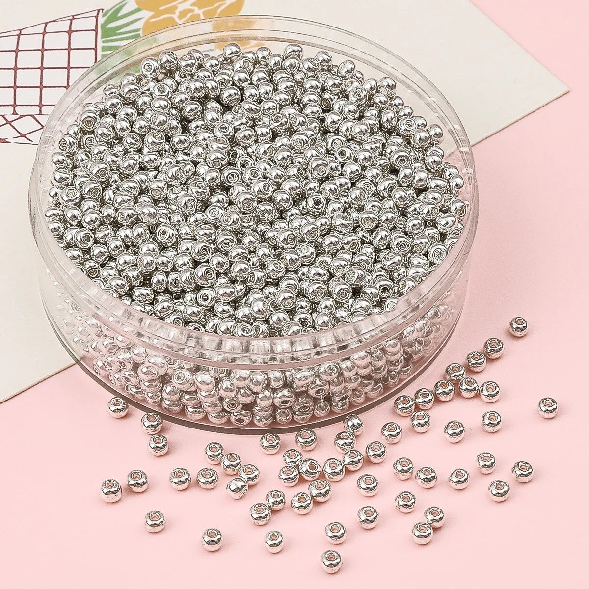 2 3 4mm Metallic Plated Glass Seed Beads Round Japanese Miyuki Seedbeads Loose Spacer Beads for Jewerly Making DIY Needlework