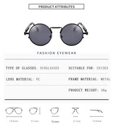 Round Metal Frame Sunglasses UV400