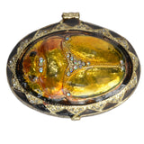 Egyptian Scarab Beetle Trinket Box Metal Crafts