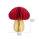 Mushroom Honeycomb Hanging Ornaments Woodland Mushroom Paper Decoration