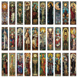 30pcs Stained Glass Window Bookmarks