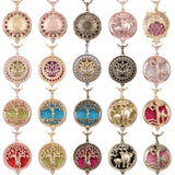 Aromatherapy Locket Necklaces Essential Oil Perfume Aroma Diffuser Necklace