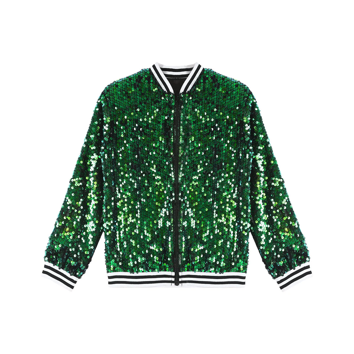 Kids Girls Sequinned Dance Bomber Jackets