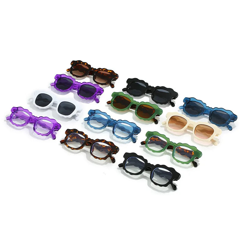 Lucy's Square Jelly Sunglasses Gradient Shades UV400