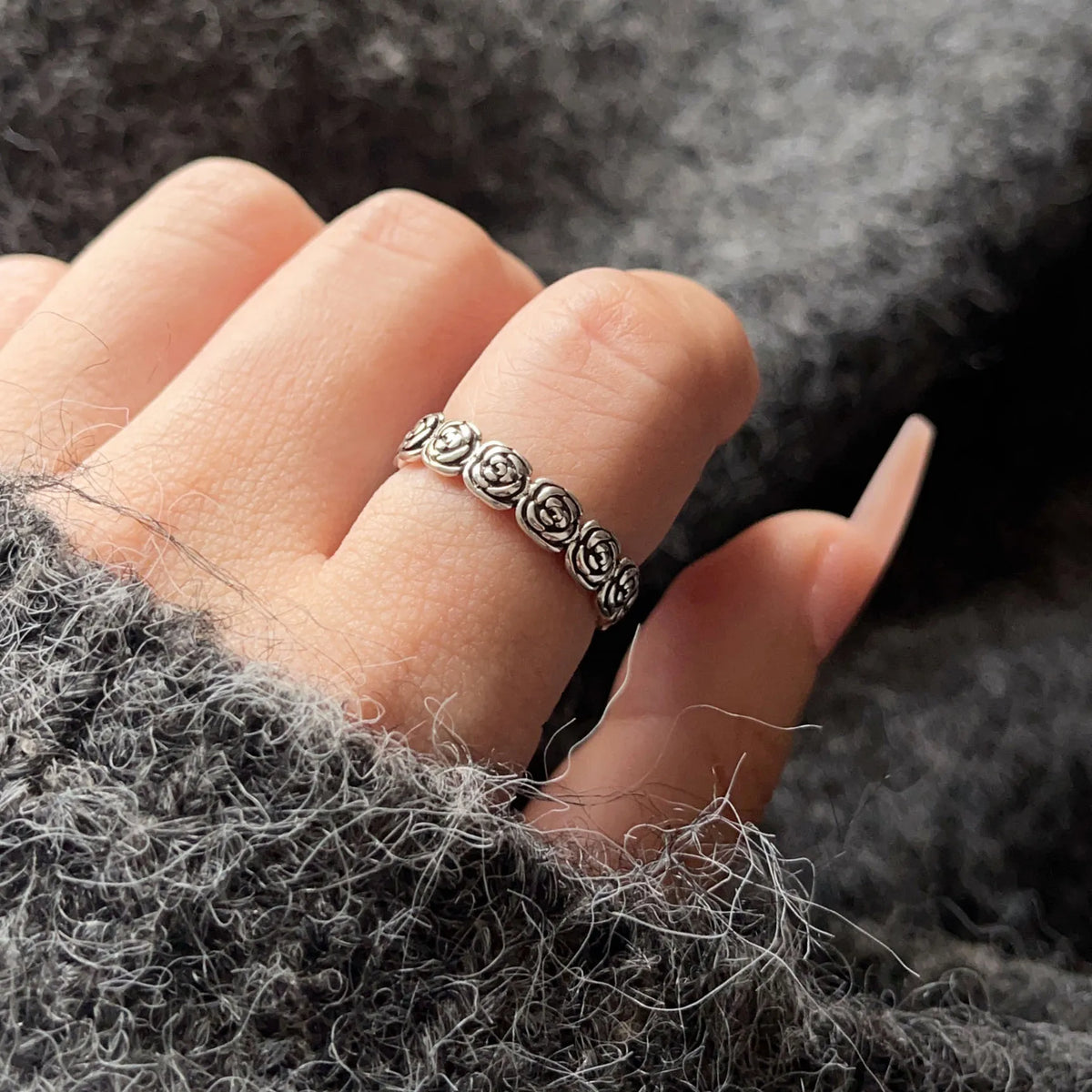 925 Sterling Silver Rings Adjustable for Stacking