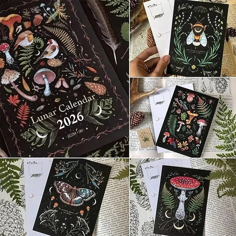 2026 Dark Forest Lunar Wall Calendar