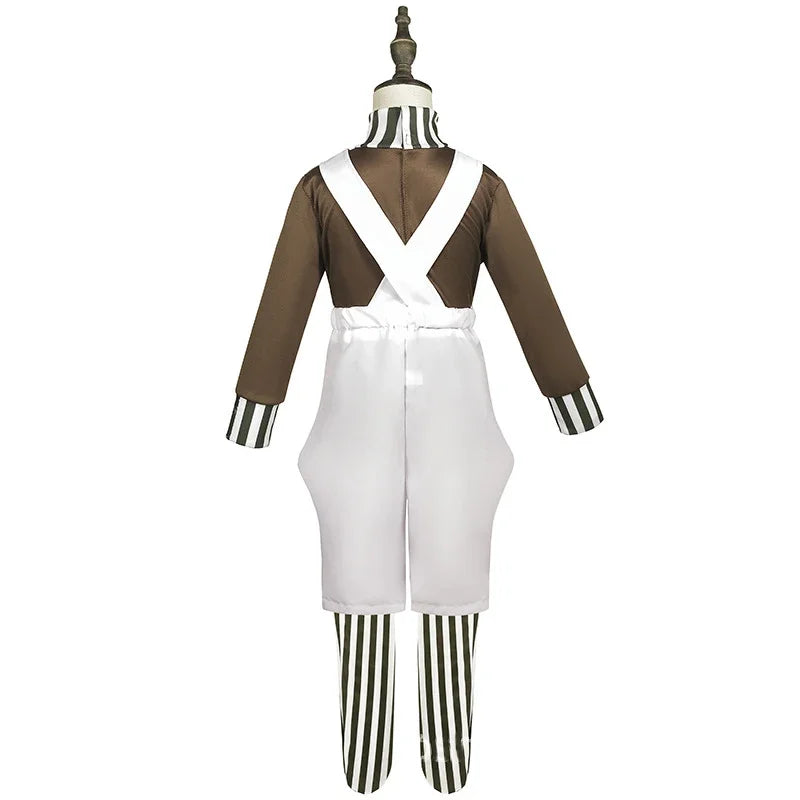 Willy Wonka Charlie and the Chocolate Factory Oompa Loompa Cosplay Book Week Halloween Costumes