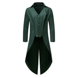 Purple Red Green Black Gothic Tailcoat Jacket Victorian Cosplay Costume Coat