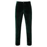 Plush Velvet Suit Two-piece Mens Party Suits Double Breasted Tuxedo Blazers & Pants
