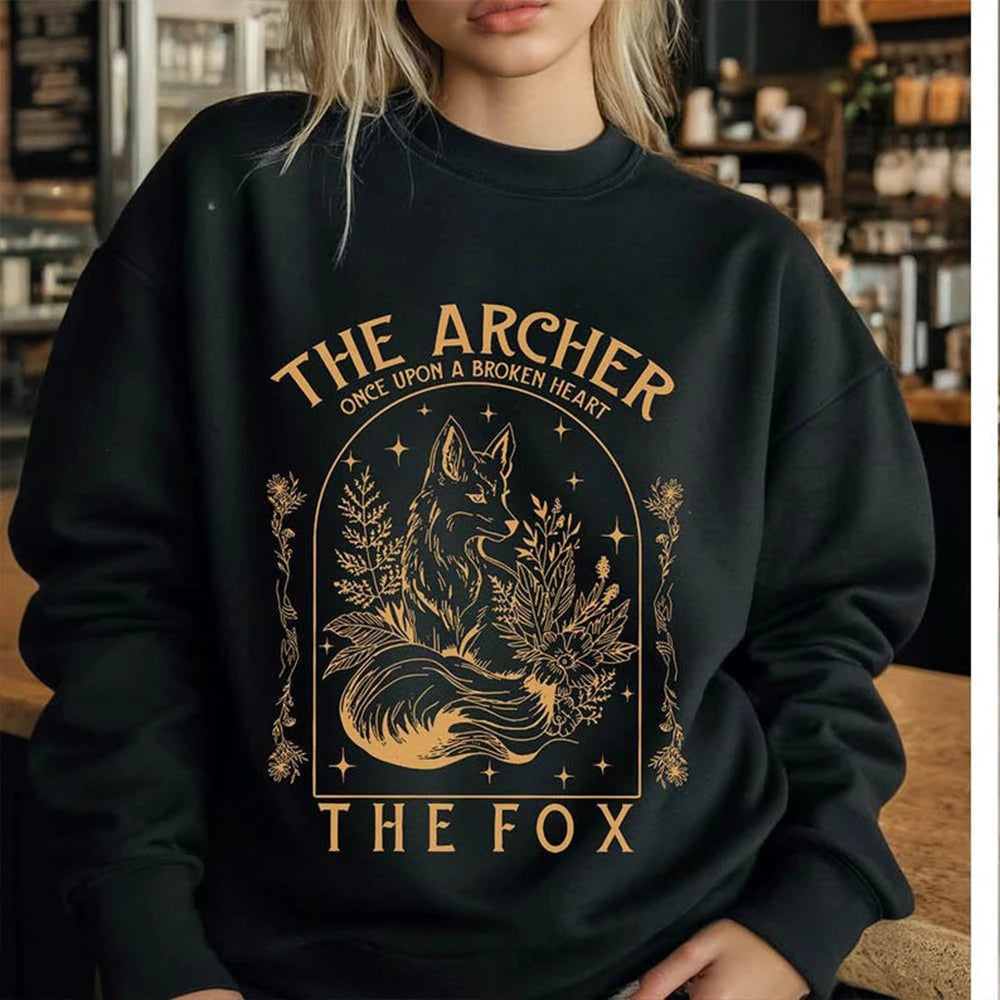 The Archer and The Fox Sweater Fantasy Book Lovers Jumper Sweatshirt