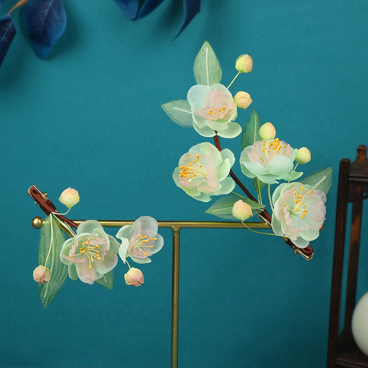 Silk Peony Hair Clip 1/2pcs Flower Hairpins Handmade Bridal Hair Accessories