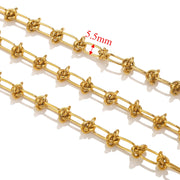 1meter PVD Gold Plated Stainless Steel Thick Large Heavy Chains Necklace Bracelet DIY Jewellery Making Finding