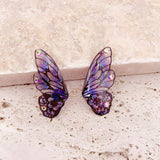 Fantastical Resin Butterfly Wings Earrings