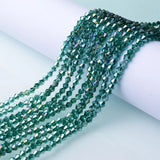 3/4/6mm Rainbow Austria Bicone Crystal Beads AB Colour Faceted Glass Beads for DIY Jewellery Making