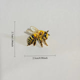 Enamel Bee Brooch Insect Lapel Pins