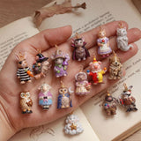 Animal Friends Fancy Dress Party Series Pendant Charms for DIY Jewellery Making