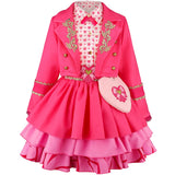 Descendants Cosplay Red Pink Chloe Kids Clothes Halloween Book Week Costumes
