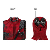 Deadpool Costume Kids Superhero Child Cosplay Halloween Costume Swords Kids Jumpsuit