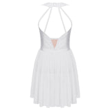 Girls Rhinestone Modern Contemporary Dance Ballet Dress Leotard Costume