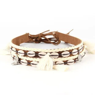 Cowrie Shell Hat Band Belts