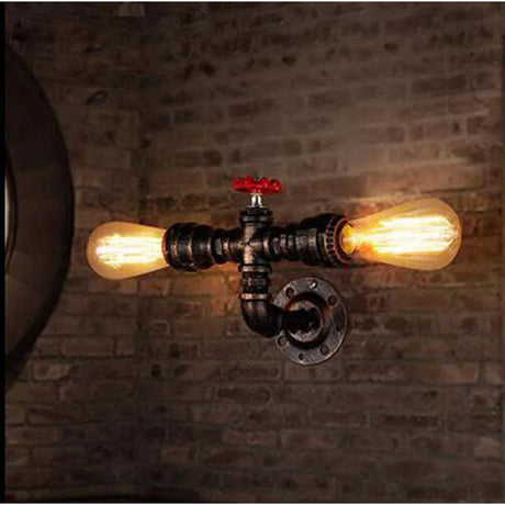 Industrial Water Pipe Wall Lights Lamp Sconce Lighting