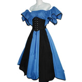 Petal Hem Medieval Carnival Costumes Lace Up Dresses