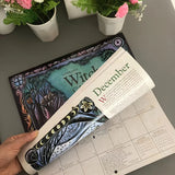 Witch's 2026 Calendar - Gothic Witchy Planner with Moon Phases, Wiccan Holidays, Magical Rituals
