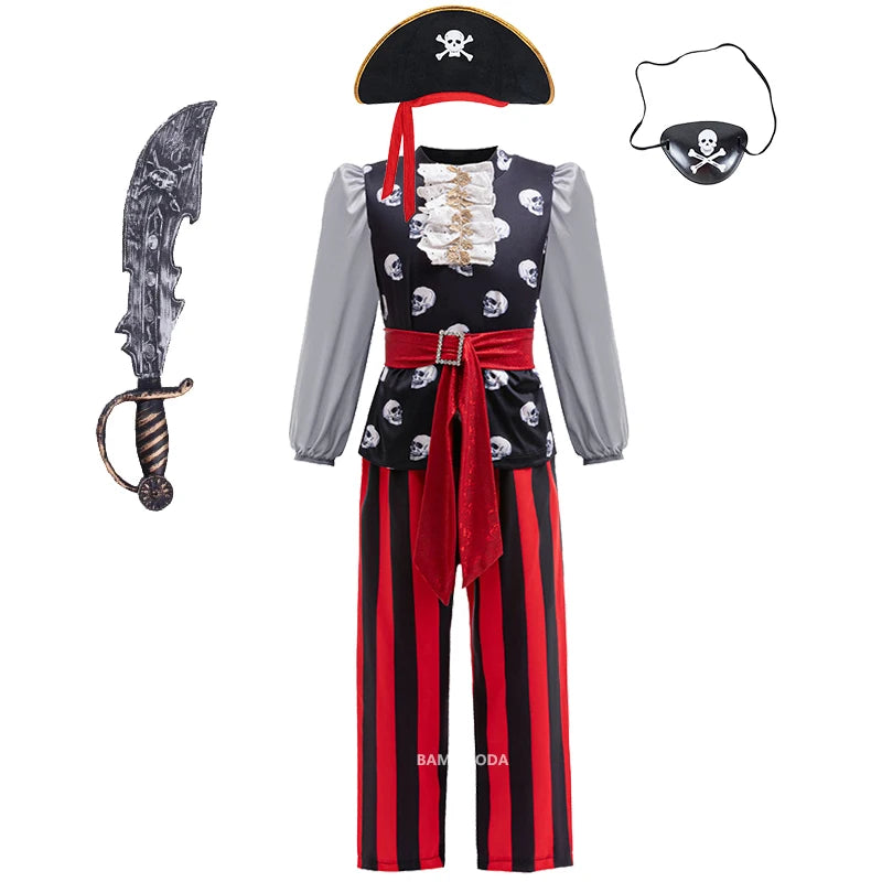 Pirate Captain Jack Sparrow Cosplay Costume Dress Up