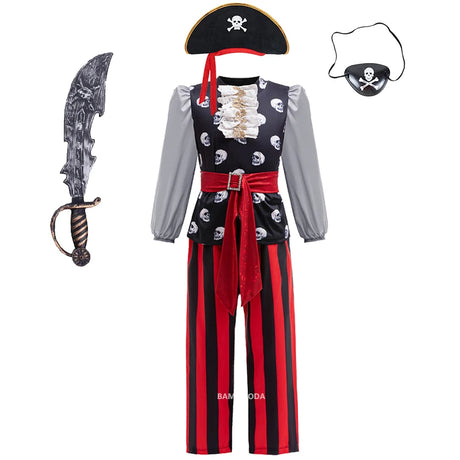 Pirate Captain Jack Sparrow Cosplay Costume Dress Up