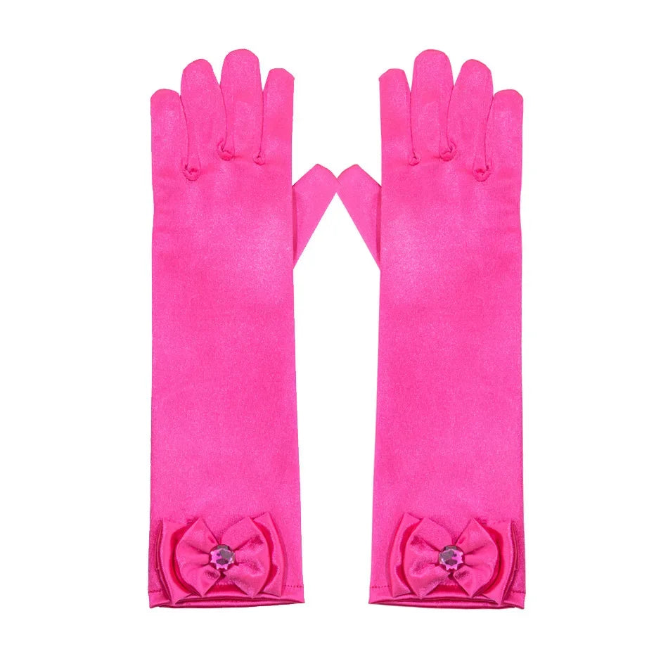 Mermaid Accessories Gloves Wand Crown Jewellery Set Wig Necklace Braid Cosplay Halloween Birthday Party