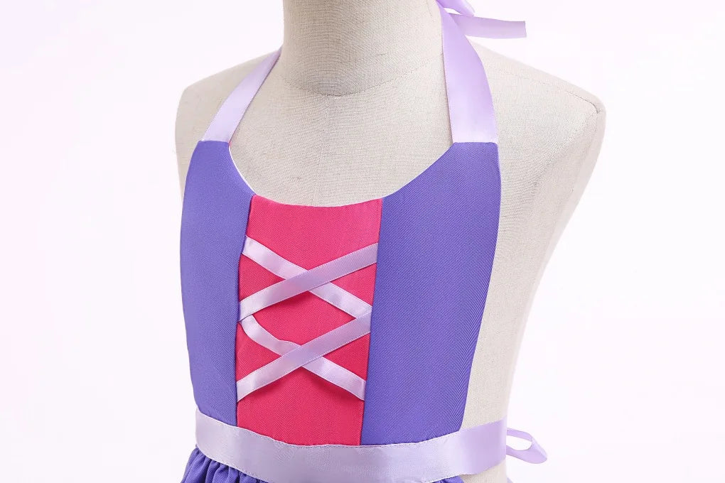 Mother Daughter Matching Clothing Apron Dresses Women Girls Halloween Cosplay Children Princess Coveralls