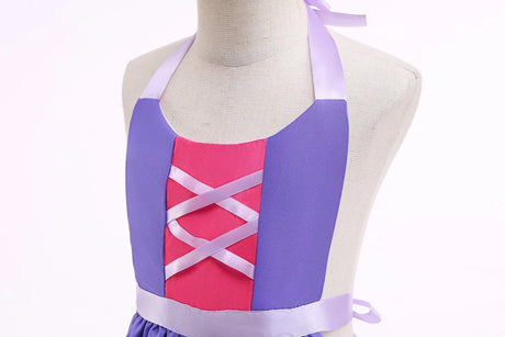 Mother Daughter Matching Clothing Apron Dresses Women Girls Halloween Cosplay Children Princess Coveralls