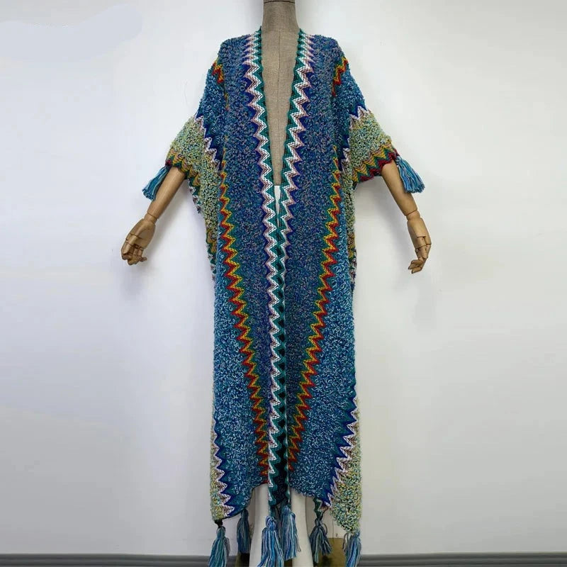 Huggelicious Tassel Knitted Long Cardigans 30 Colours