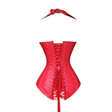 Vampira Draven's Lace-Up Steel Boned PU Corset