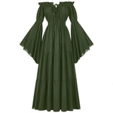 Medieval Folk Cosplay Off Shoulder Dress