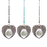 Angel Wing Suncatcher Crystal Pendant Rainbow Maker with Beads