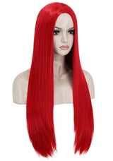 Red Sally Wig Costume The Nightmare Before Christmas Long Straight Red Synthetic Hair