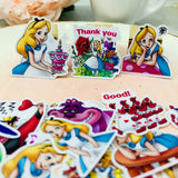 Vintage Alice In Wonderland Theme Scrapbooking Stickers