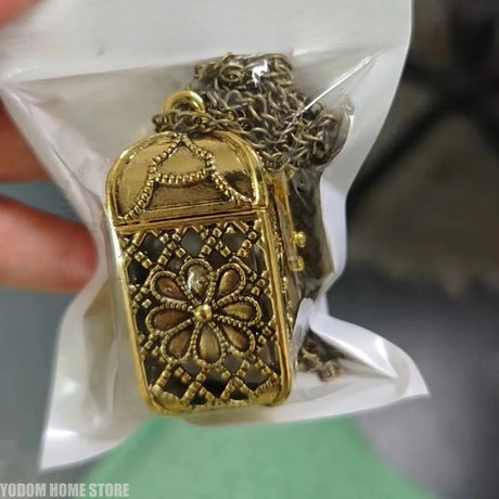 Cage Pendant Necklace with 22 Major Arcana Mini Tarot Cards