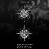 Compass Temporary Tattoos