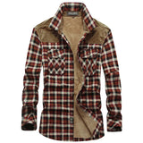 Woodsman Plaid Fleece Shirts Lightweight Jackets